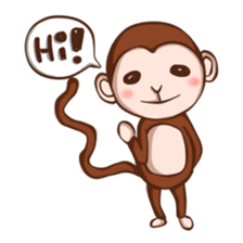 Joy the Monkey sticker #11957924