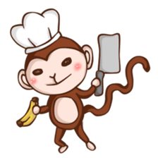 Joy the Monkey sticker #11957933