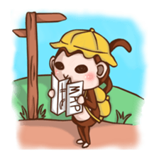 Joy the Monkey sticker #11957936