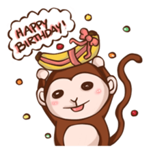 Joy the Monkey sticker #11957941