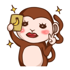 Joy the Monkey sticker #11957943