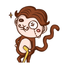 Joy the Monkey sticker #11957944