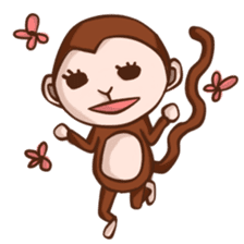 Joy the Monkey sticker #11957956