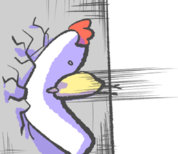 Chick sometimes chicken 's . sticker #11958197