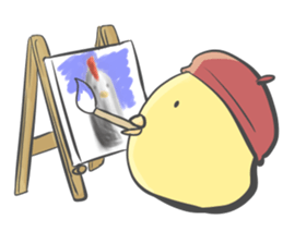 Chick sometimes chicken 's . sticker #11958201