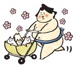 sumo wrestler"yuruizeki" part6 sticker #11958217