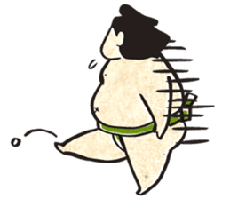 sumo wrestler"yuruizeki" part6 sticker #11958226