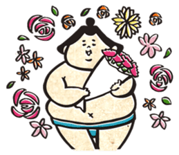 sumo wrestler"yuruizeki" part6 sticker #11958235