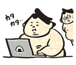 sumo wrestler"yuruizeki" part6 sticker #11958236