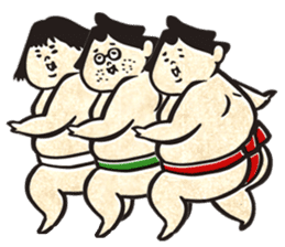 sumo wrestler"yuruizeki" part6 sticker #11958237
