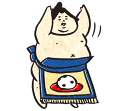 sumo wrestler"yuruizeki" part6 sticker #11958238
