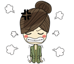 Queen - cute office girl sticker #11958247