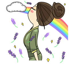 Queen - cute office girl sticker #11958253