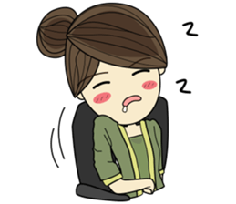 Queen - cute office girl sticker #11958257