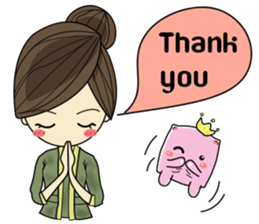 Queen - cute office girl sticker #11958258