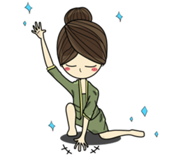 Queen - cute office girl sticker #11958261