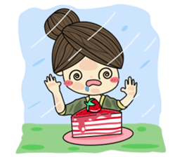 Queen - cute office girl sticker #11958265