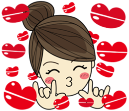 Queen - cute office girl sticker #11958266