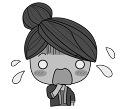 Queen - cute office girl sticker #11958268