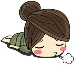 Queen - cute office girl sticker #11958269