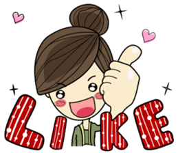 Queen - cute office girl sticker #11958270