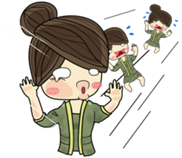 Queen - cute office girl sticker #11958272