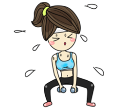 Queen - cute office girl sticker #11958277