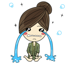 Queen - cute office girl sticker #11958280