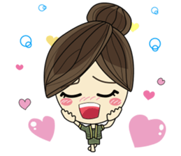 Queen - cute office girl sticker #11958281