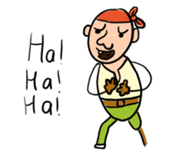 Children Art Style - Pirate Cartoons sticker #11959039