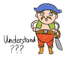 Children Art Style - Pirate Cartoons sticker #11959042