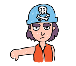 Children Art Style - Pirate Cartoons sticker #11959047