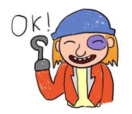 Children Art Style - Pirate Cartoons sticker #11959048