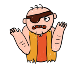 Children Art Style - Pirate Cartoons sticker #11959053