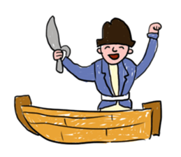 Children Art Style - Pirate Cartoons sticker #11959062