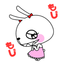 Bunny teeth jagged sticker #11960498