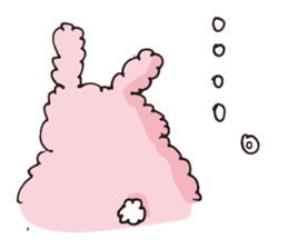 Fluffy Rabbit USA sticker #11960951