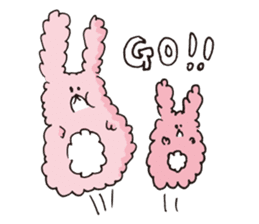 Fluffy Rabbit USA sticker #11960959