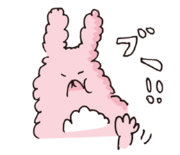 Fluffy Rabbit USA sticker #11960970