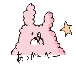 Fluffy Rabbit USA sticker #11960972