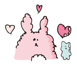 Fluffy Rabbit USA sticker #11960975