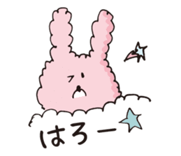 Fluffy Rabbit USA sticker #11960984