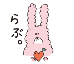 Fluffy Rabbit USA sticker #11960987