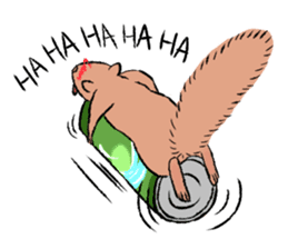 Drunk Squirrel sticker #11961035