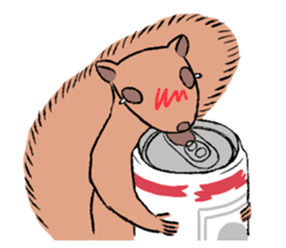 Drunk Squirrel sticker #11961043