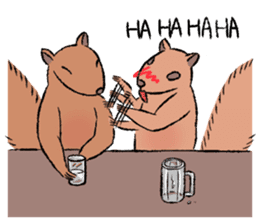 Drunk Squirrel sticker #11961064