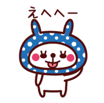 Cute rabbit Hood Animated sticker #11961219