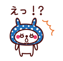 Cute rabbit Hood Animated sticker #11961221