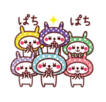 Cute rabbit Hood Animated sticker #11961234