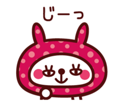 Cute rabbit Hood Animated sticker #11961237